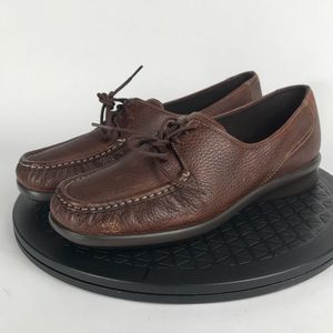 SAS Tripad Comfort Moc Toe Oxford Brown Leather Women’s Size 8.5 Wide